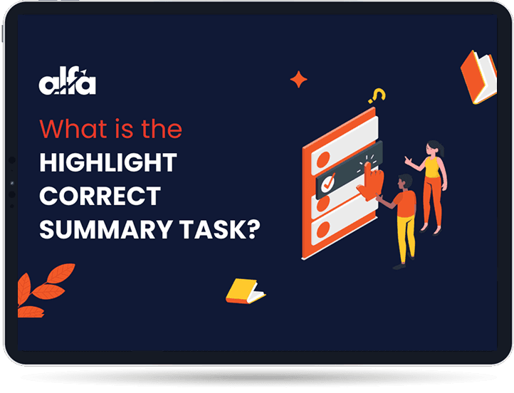 PTE Highlight Correct Summary task