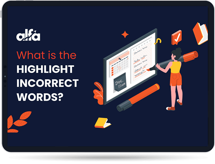 PTE Highlight Incorrect Words task