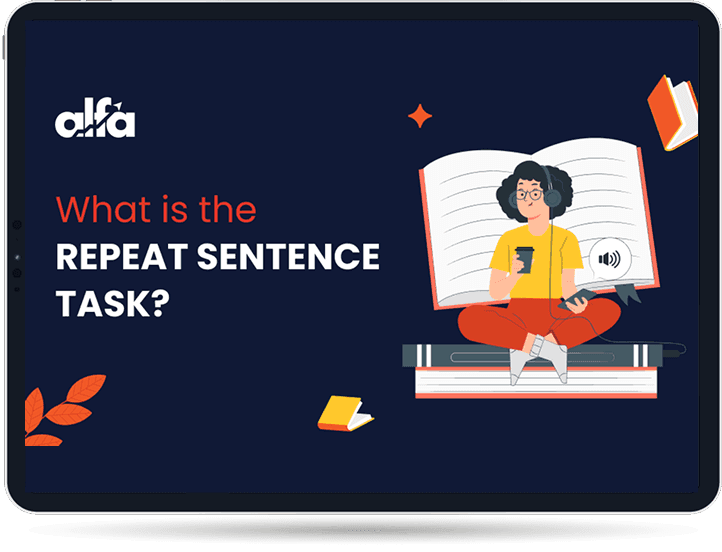 PTE Repeat Sentence task illustration