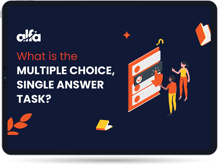 Illustration of PTE Multiple Choice Single Answer task