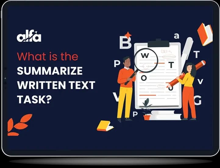 PTE Summarize Written Text task