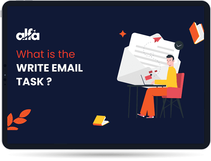 PTE Write Email task illustration