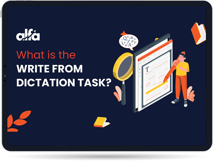 PTE Write From Dictation task