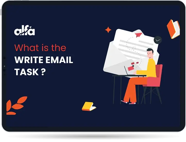 PTE Write Email task illustration
