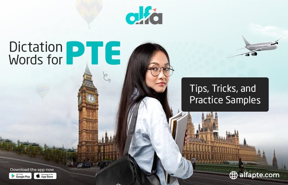 Dictation Words for PTE