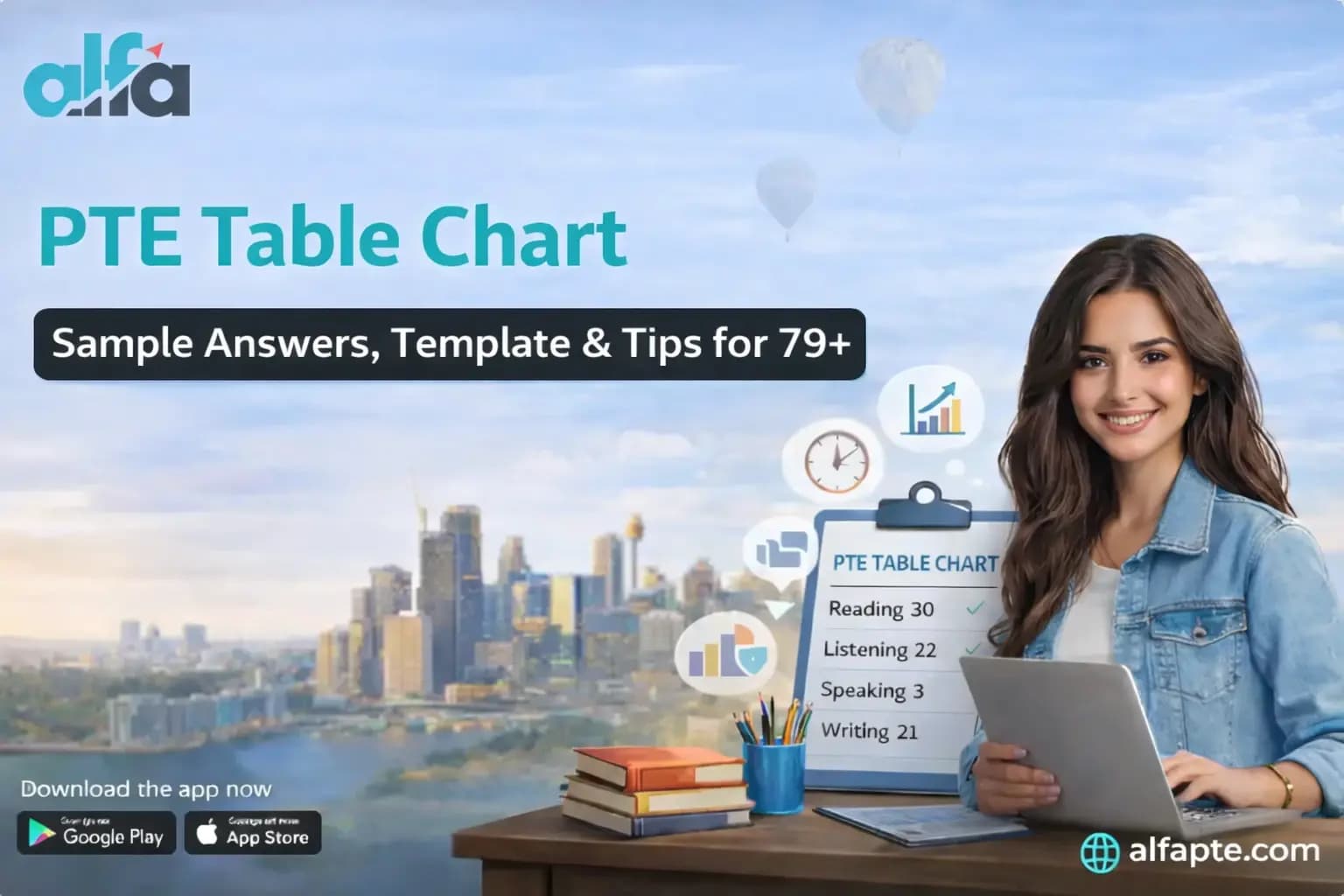 PTE Table Chart: Sample Answers, Template & Tips for 79+