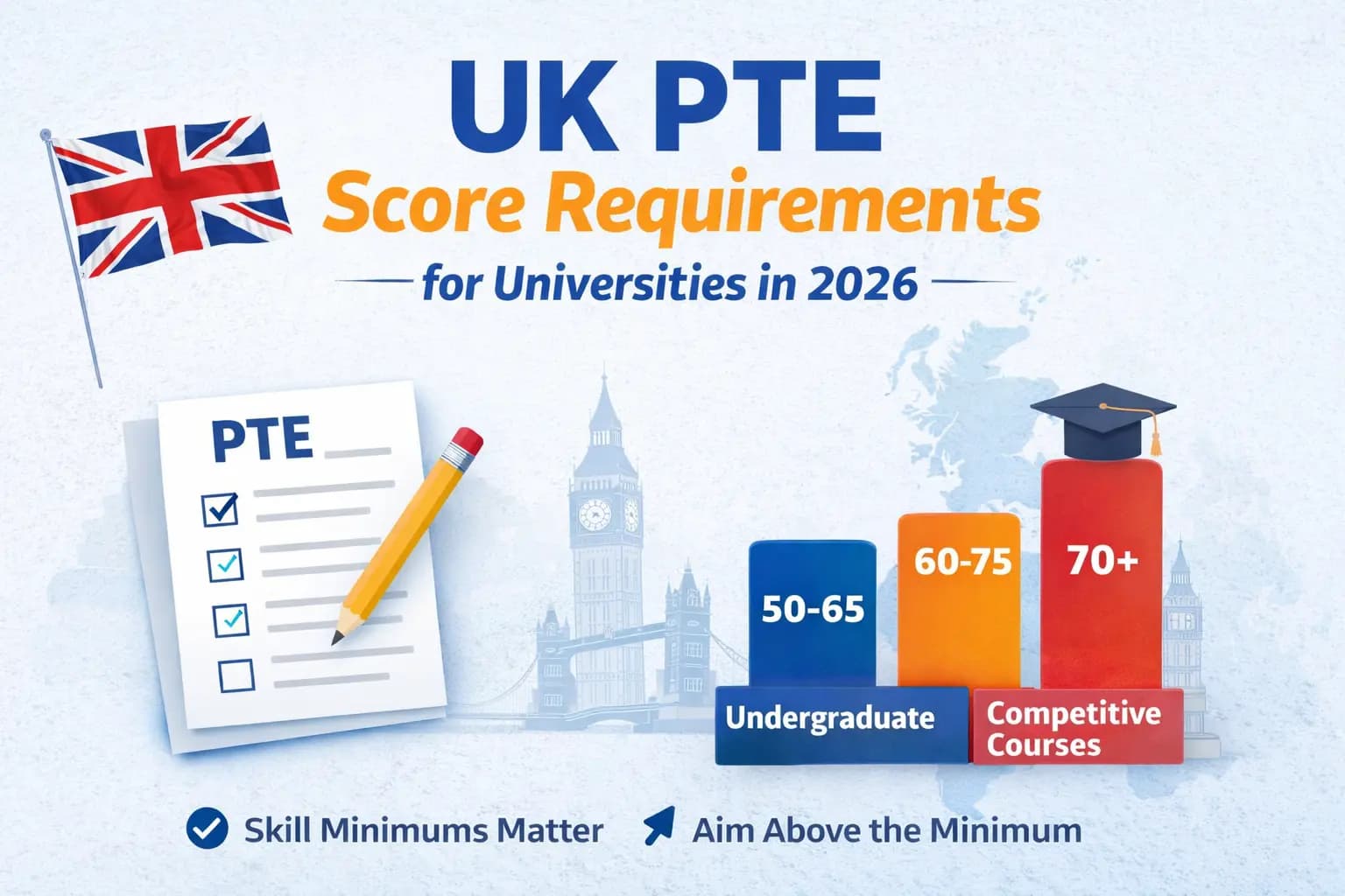 UK PTE Score Requirements
