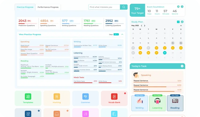 AI Powered PTE Exam Preparation and Scoring Tool